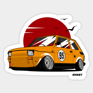 Retro Yellow Maluch Sticker